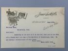 1898 MACHINE À BATTRE GAAR SCOTT lettre publicitaire agricole RICHMOND INDIANA
