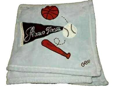 Bate de béisbol deportivo 6D COCALO equipo local pelota azul felpa polar cuna bebé manta Foto 1 de 4