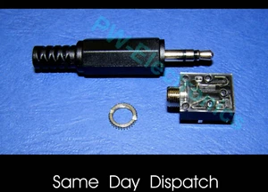 3.5mm Stereo Plug And Jack Socket. PCB Or Panel Mounting - Picture 1 of 1