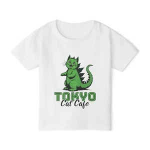 Tokyo Cat Cafe - Cute Cartoon Animal Graphic Gildan Toddler Heavy Cotton Tee - Picture 1 of 4
