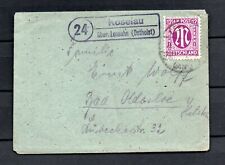 Alliierte Bes.1945 Marke 6 AM-Post auf Umschlag Koselau/Ostholstein(Aushilfsst.)