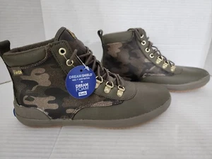 Keds Dream Foam Sneaker Womens Size 9.5 Green Camo Lace Up High Top  - Picture 1 of 6