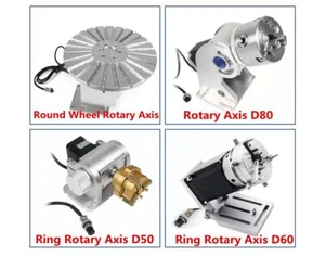 Eje C giratorio de anillo D50 D60 D80 D300 para máquina de marcado de grabado láser de fibra - Imagen 1 de 14