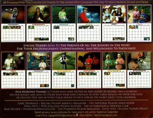 Vintage 2005 NPA Junior's calendar National Pigeon Association - Picture 1 of 4