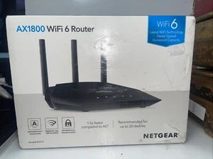 NETGEAR Nighthawk Wifi 6 Dual-Band Router (RAX10) | AX1800 Wireless (201a - Picture 1 of 1