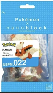 Kit Costruzione Nanoblock Flareon 170 Pezzi Pz Nano Blocchi Pokemon Kawada - Foto 1 di 2