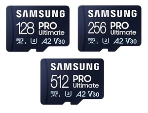 Micro SD Samsung 128 256 512 GB Pro Ultimate fino a 200 MB/s - Imagen 1 de 4