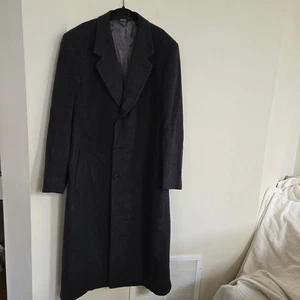 Cappotto Peter Richard Loro Piana taglia 42L super fine lana di agnello grigio soprabito - Foto 1 di 16