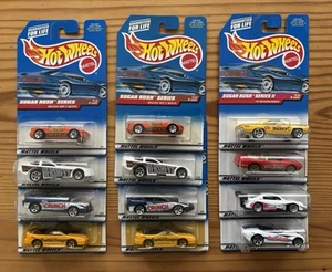 HOT WHEELS 1998-99 SUGAR RUSH SERIES 1 and 2 Plus Bonus Set - 12 Cars in All - Picture 1 of 6
