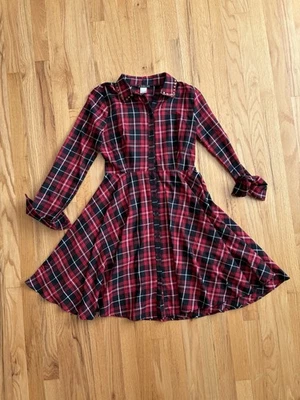 Venus Fall Vestido Rojo Cuadros 2 Foto 1 de 4