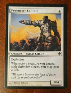 NM Perimiter Captain Worldwake Magic Gathering MtG WWK Defender Tribal Lifegain - Picture 1 of 2