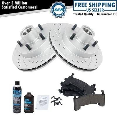 Front Performance Brake Rotor & Ceramic Pad Kit w/Chemicals for S10 - Image 1 of 4