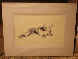 The Nap by Barbara Geldermann Hails Fine Art - Matted Print -Limited Edition - Picture 1 of 4
