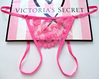 VICTORIA'S SECRET DREAM ANGELS Boho String Bikini Panty S M L XL Open Back Pink - Image 1 of 4