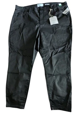 Celebrity Pink High Rise Coated Denim Black Skinny Jeans Women Plus 24 Pants  - Image 1 of 4