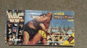 Hulk Hogan Signed Akklaim WWF The VCR Wrestlemania Game 1988 VHS autographed JSA - Picture 1 of 7