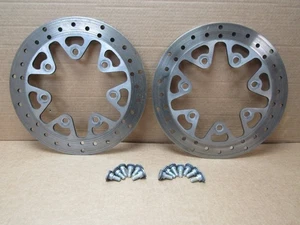 Harley Davidson CVO Ultra Ltd 180 2015 16689 miles front brake discs pair (9701) - Picture 1 of 10