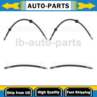 Manguera de freno delantera trasera Sunsong 4 piezas para Mercedes-Benz S500 2003-2006 AWD Foto 1 de 4