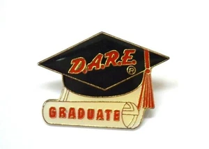 Pin's ancien diplômé DARE dire non à la drogue gangs violence sac émaillé équipement revers - Photo 1/2