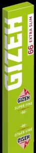 GIZEH Green Light Extra Slim SUPER FINE Kartynki Rolling Papers 25 broszur - Zdjęcie 1 z 2