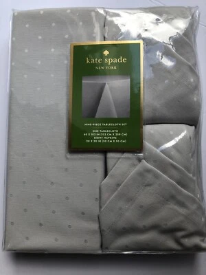 Juego de 9 servilletas gris Kate Spade New York Larabee Dot 60"x102" y 8 Foto 1 de 4