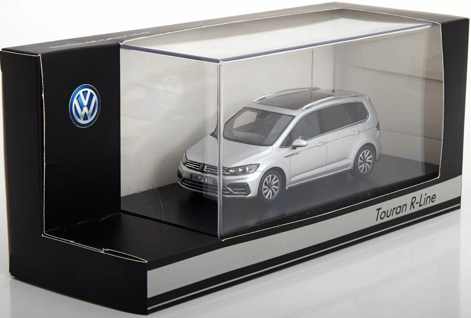 VW TOURAN R-LINE 2016 Silver Spark A60E031 1/43 VOLKSWAGEN Silver Argent Metal - Image 1 of 1