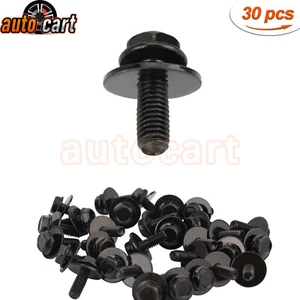 Pernos de carrocería para camioneta Toyota - M6-1.0 x 16 mm de largo - 10 mm hexagonal - 17 mm lavadora - 30 piezas - Imagen 1 de 9
