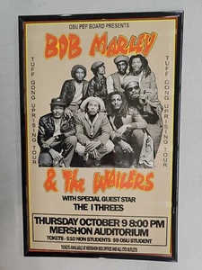 Bob Marley & The Wailers 1980 Columbus Concert Poster 11 X 17 Framed - Picture 1 of 2