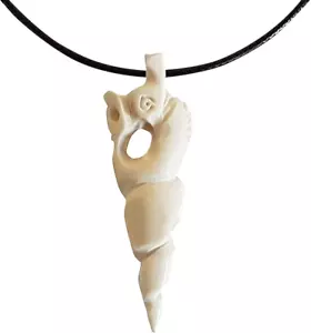 Nyami Nyami White Bone African Pendant Necklace - Picture 1 of 1