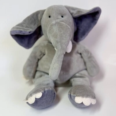 Rare Jellycat Rumble Tumble Gray Elephant Plush Large 11" Stuffed Lovey - Image 1 of 4