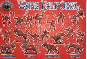 SOLDATINI 1/72 LORD OF THE RINGS- FANTASY - 72018 Warg Half-Orcs (Mounted FIGURE - Imagen 1 de 2