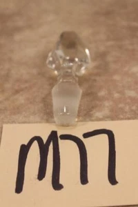 M77 VINTAGE CLEAR CRYSTAL ? GLASS DECANTER WINE-LIQUOR BOTTLE STOPPER PERFUME - Picture 1 of 1