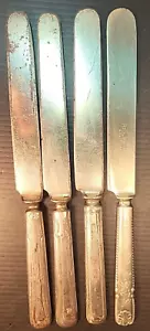 Antique Close Plated Dinner Knives (1 Brasilian Silver Knife) 8" h., - Picture 1 of 9