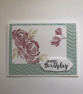 Card Set Of 4 Stampin Up Beautiful Friendship HAPPY BIRTHDAY Embossed - Photo 1 sur 2