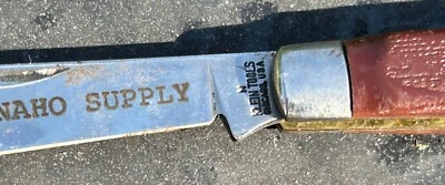 Cuchillo de cuerda vintage Klein Tools Chicago EE. UU. Early N pie de oveja hoja única Foto 1 de 2