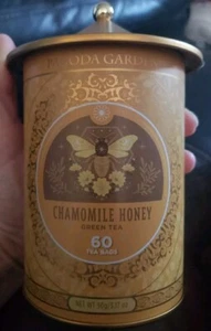 Pagoda Garden Caffeinated CHAMOMILE HONEY GREEN TEA 60 Bags Exp. 11/2027 - Picture 1 of 2