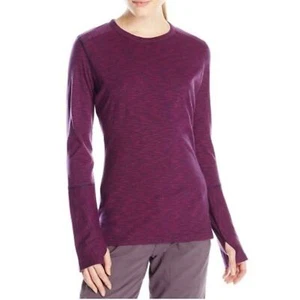 New Balance Womens Long Sleeve Crewneck Athletic Shirt Heather Pink Size XS NEW - Picture 1 of 5