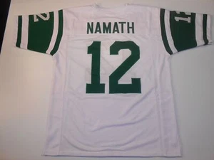 UNSIGNED CUSTOM Sewn Stitched Joe Namath White Jersey - M, L, XL, 2XL, 3XL - Picture 1 of 2