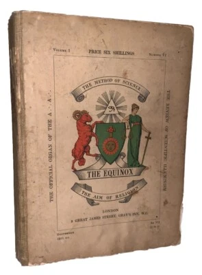 1911, 1st, THE EQUINOX, VOL 1 NO 6, ALEISTER CROWLEY, OCCULT, VG CONDITION - Image 1 of 4