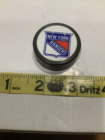 Vintage New York Rangers Hockey Puck Magnet NHL Cover