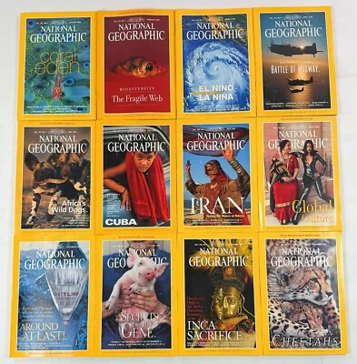 National Geographic 1999 Originals Full Set Jan-Dec Vol. 195 # 1 - Vol. 196 #6 Foto 1 de 4