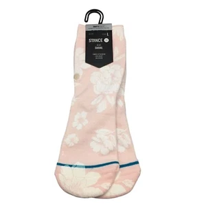 Stance Kids DEFINITIVE KIDS Crew Socks Large 3-5.5 Pink Floral Socks - Picture 1 of 4