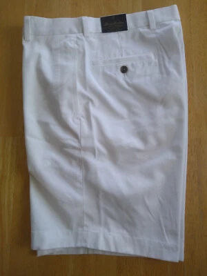 NWOT Brooks Brothers White Cotton Bermuda Shorts W32     MSRP $89 - Image 1 of 4
