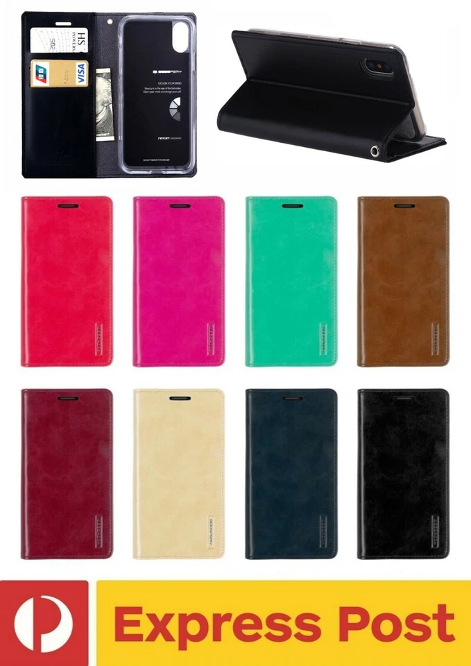 Samsung Galaxy Note 10+ (PLUS)  Leather Wallet Card Mercury BLUE MOON FLIP Case - Image 1 of 1