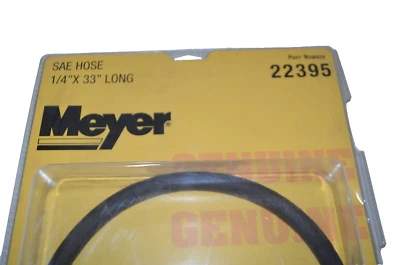 New, Meyer 22395 SAE Hose 1/4" x 33" - In Stock - FREE SHIPPING! - Image 1 of 3