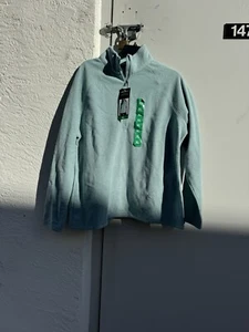 Eddie Bauer Sweater Womens XL Greene Fleece 1/4 Zip Live Your Adventure Jacket - Picture 1 of 5