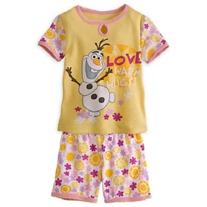 OLAF~SnoW MaN~I LOVE HUGS~Cotton~PJ~Pajama~Frozen~NWT~Disney Store STAMP - Picture 1 of 9