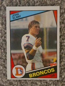 VINTAGE 1984 TOPPS FOOTBALL #63 JOHN ELWAY ROOKIE CARD DENVER BRONCOS M/NM - Picture 1 of 2