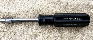 VINTAGE CRAFTSMAN -H- 1/4 INCH DRIVER NO. 43372 WITH SOCKET AS PICTURED - Picture 1 of 8