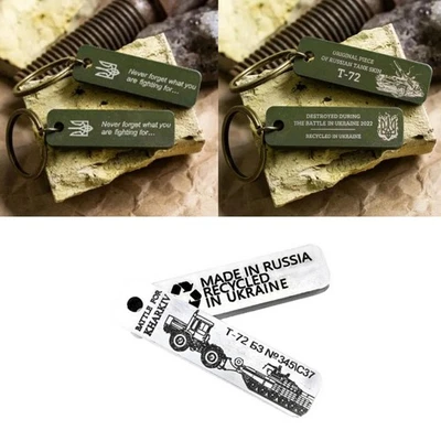 Ukrainian Brutal Military Keychain Id Slogan Engrave Reminder Carry on Decor - Image 1 of 4